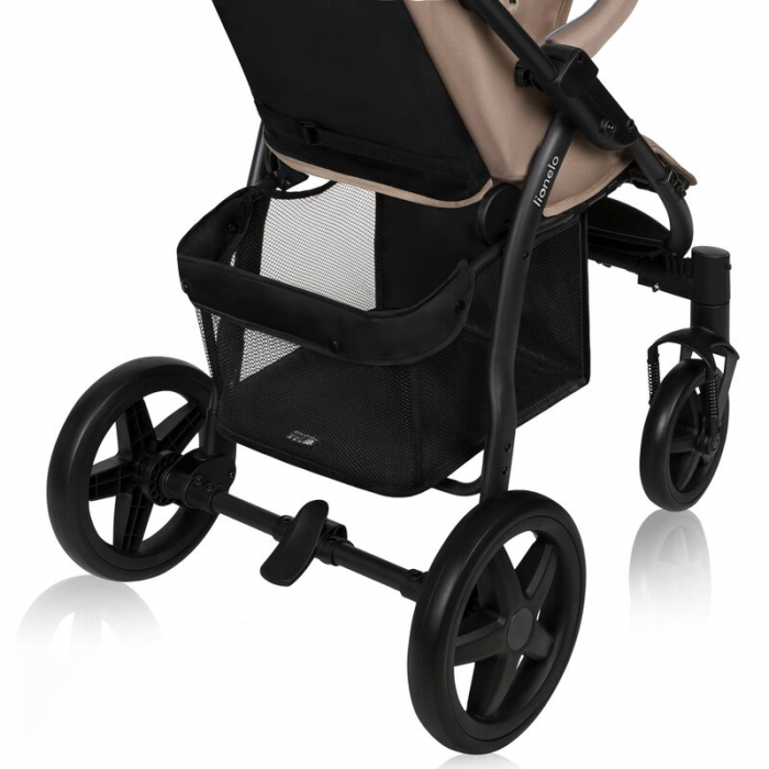 Carucior sport, Lionelo, Annet Plus, De la nastere, Cu accesorii si capotina XXL reglabila, 0 - 22 Kg, Conform cu standardele europene de securitate EN1888-1 si EN1888-2, Bej [19]