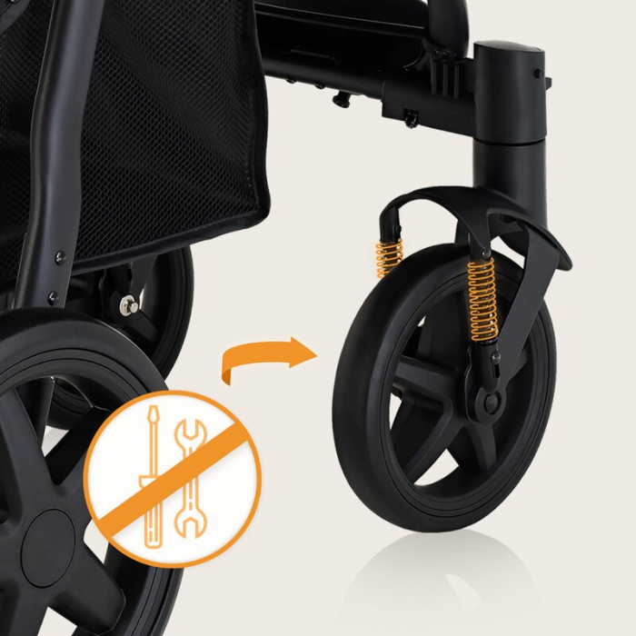 Carucior sport, Lionelo, Annet Plus, De la nastere, Cu accesorii si capotina XXL reglabila, 0 - 22 Kg, Conform cu standardele europene de securitate EN1888-1 si EN1888-2, Bej [38]