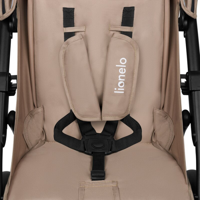 Carucior sport, Lionelo, Annet Plus, De la nastere, Cu accesorii si capotina XXL reglabila, 0 - 22 Kg, Conform cu standardele europene de securitate EN1888-1 si EN1888-2, Bej [13]