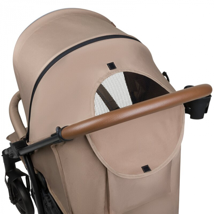 Carucior sport, Lionelo, Annet Plus, De la nastere, Cu accesorii si capotina XXL reglabila, 0 - 22 Kg, Conform cu standardele europene de securitate EN1888-1 si EN1888-2, Bej [12]