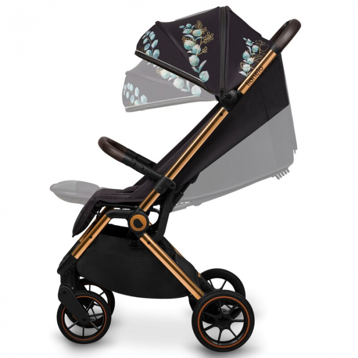 Carucior sport, Lionelo, Cloe, Golden Moments, Editie limitata, Cu accesorii, Cadru din aluminiu, Pana la 22 kg, Usor, Pliere compacta pentru avion, cu o singura mana, Ideal pentru toate tipurile de s [6]
