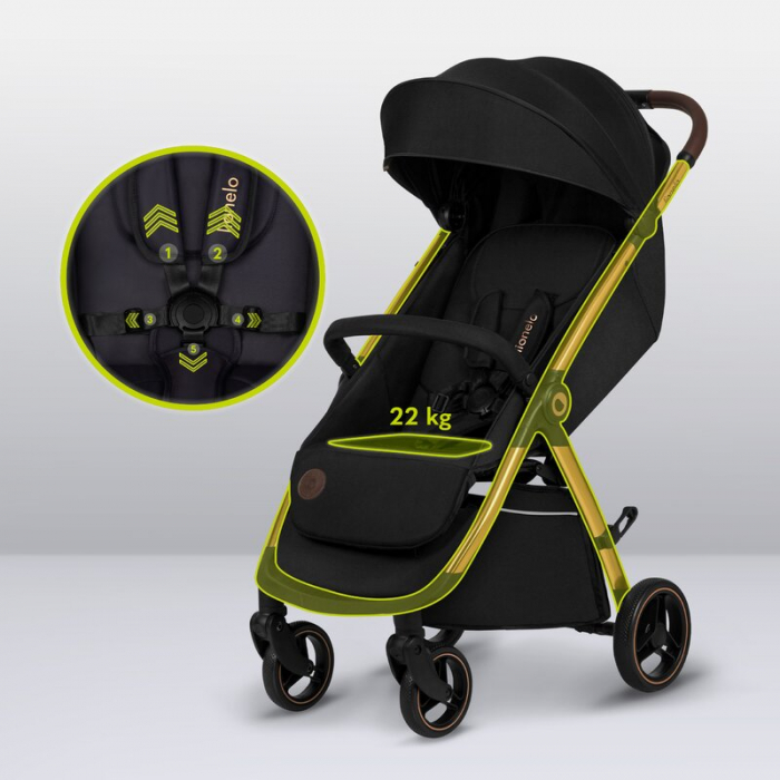 Carucior sport, Lionelo, Ingrid, Capotina impermeabila cu filtru UPF50+, Pana la 22 Kg, Spatar reglabil in 3 pozitii, Include suport pahar si plasa de tantari, Sistem pentru pliere automata, 6 luni+,  [26]