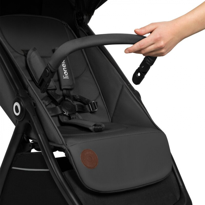 Carucior sport, Lionelo, Ingrid, Capotina impermeabila cu filtru UPF50+, Pana la 22 Kg, Spatar reglabil in 3 pozitii, Include suport pahar si plasa de tantari, Sistem pentru pliere automata, 6 luni+,  [15]