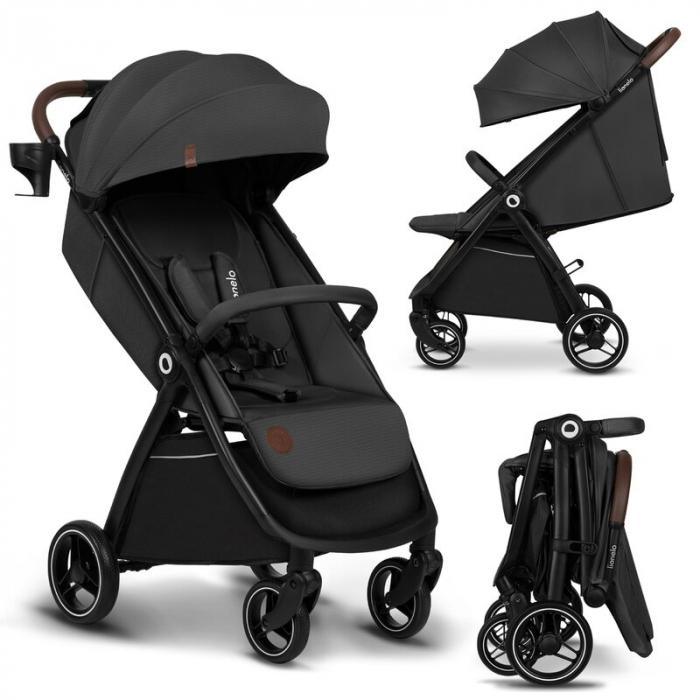 Carucior sport, Lionelo, Ingrid, Capotina impermeabila cu filtru UPF50+, Pana la 22 Kg, Spatar reglabil in 3 pozitii, Include suport pahar si plasa de tantari, Sistem pentru pliere automata, 6 luni+,  [17]