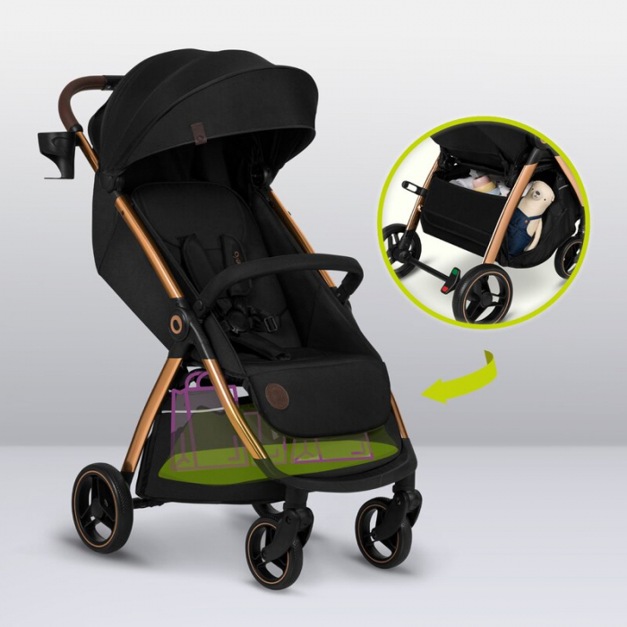 Carucior sport, Lionelo, Ingrid, Capotina impermeabila cu filtru UPF50+, Pana la 22 Kg, Spatar reglabil in 3 pozitii, Include suport pahar si plasa de tantari, Sistem pentru pliere automata, 6 luni+,  [25]