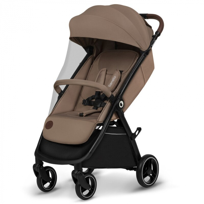 Carucior sport, Lionelo, Ingrid, Capotina impermeabila cu filtru UPF50+, Pana la 22 Kg, Spatar reglabil in 3 pozitii, Include suport pahar si plasa de tantari, Sistem pentru pliere automata, 6 luni+,  [4]
