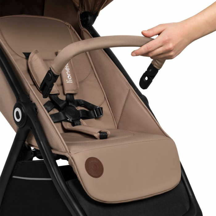 Carucior sport, Lionelo, Ingrid, Capotina impermeabila cu filtru UPF50+, Pana la 22 Kg, Spatar reglabil in 3 pozitii, Include suport pahar si plasa de tantari, Sistem pentru pliere automata, 6 luni+,  [15]