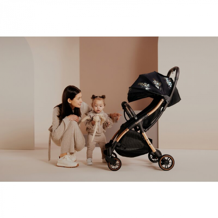 Carucior sport, Lionelo, Julie One, Editie limitata Golden Moments, De la nastere, Greutate redusa, Cu accesorii, Cadru din aluminiu, 0-22 kg, Conform cu standardele europene de securitate EN1888-1 si [30]