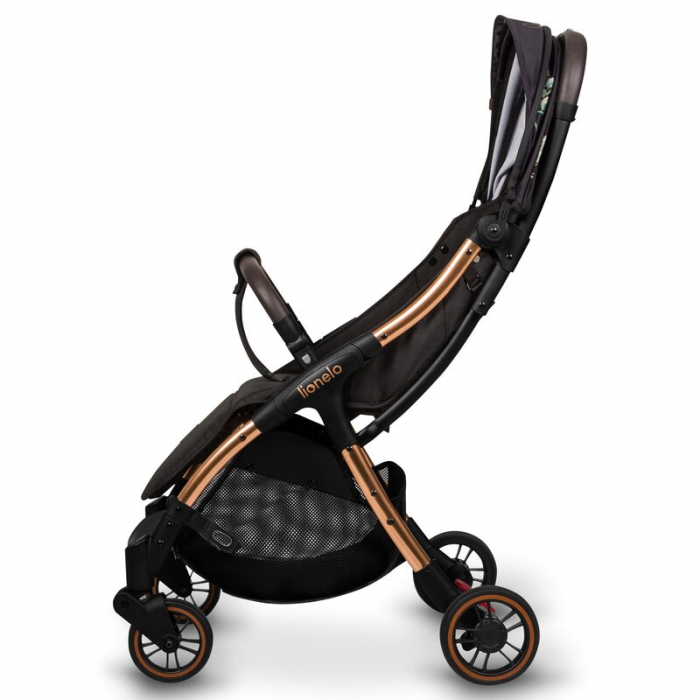 Carucior sport, Lionelo, Julie One, Editie limitata Golden Moments, De la nastere, Greutate redusa, Cu accesorii, Cadru din aluminiu, 0-22 kg, Conform cu standardele europene de securitate EN1888-1 si [7]