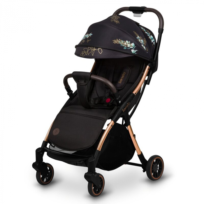 Carucior sport, Lionelo, Julie One, Editie limitata Golden Moments, De la nastere, Greutate redusa, Cu accesorii, Cadru din aluminiu, 0-22 kg, Conform cu standardele europene de securitate EN1888-1 si [4]