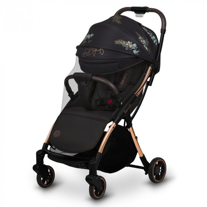 Carucior sport, Lionelo, Julie One, Editie limitata Golden Moments, De la nastere, Greutate redusa, Cu accesorii, Cadru din aluminiu, 0-22 kg, Conform cu standardele europene de securitate EN1888-1 si [5]
