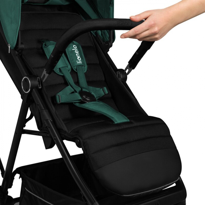 Carucior sport, Lionelo, Mira, Maner reglabil in 5 pozitii, Spatar si suport de picioare reglabile, Plasa de tantari si suport biberon incluse, Pana la 22 kg, 6 luni+, Conform cu EN1888-1, EN1888-2, T [14]