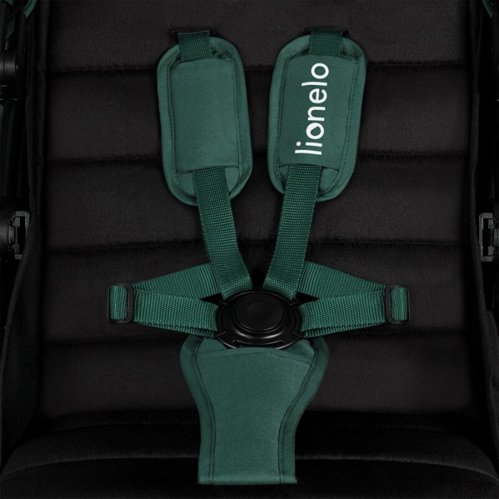 Carucior sport, Lionelo, Mira, Maner reglabil in 5 pozitii, Spatar si suport de picioare reglabile, Plasa de tantari si suport biberon incluse, Pana la 22 kg, 6 luni+, Conform cu EN1888-1, EN1888-2, T [13]