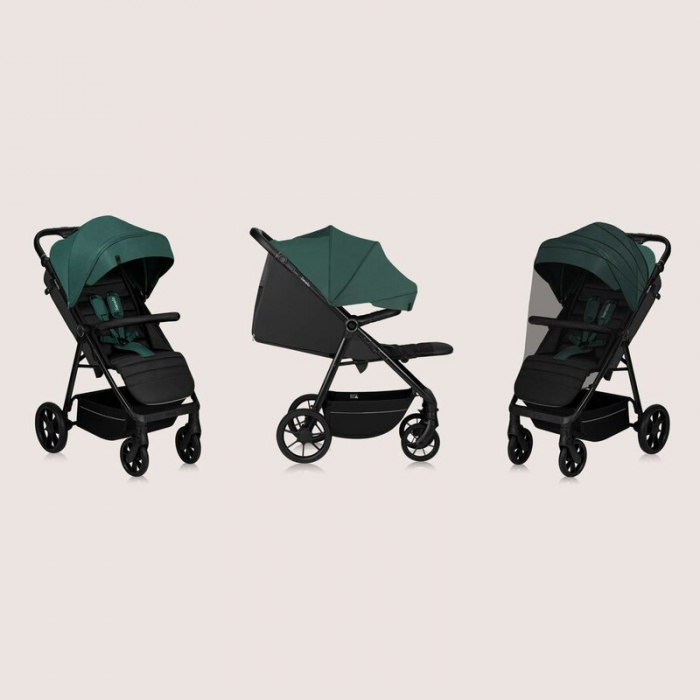Carucior sport, Lionelo, Mira, Maner reglabil in 5 pozitii, Spatar si suport de picioare reglabile, Plasa de tantari si suport biberon incluse, Pana la 22 kg, 6 luni+, Conform cu EN1888-1, EN1888-2, T [3]