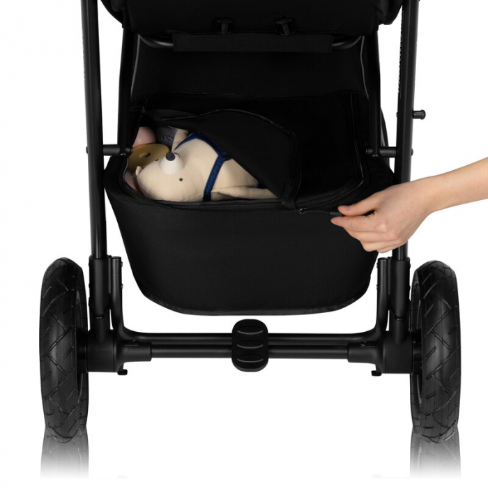 Carucior sport, Lionelo, Natt, De la nastere, Cu accesorii si capotina XXL reglabila, 0 - 22 kg, Conform cu standardele europene de securitate EN1888-1, EN1888-2, Verde [13]