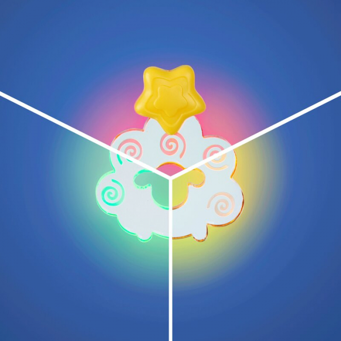 Carusel muzical, Playgro, Cu stelute si norisori, Pana la 30 de minute de muzica linistitoare, Cu 3 moduri de functionare: lumina si muzica, doar lumina sau doar muzica, Astasabil la patut, Fara BPA,  [5]
