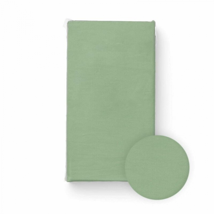 Cearceaf cu elastic, Bocioland, Pentru patut, Din 100% bumbac jersey, 120x60 cm, 0 luni+, Green [1]