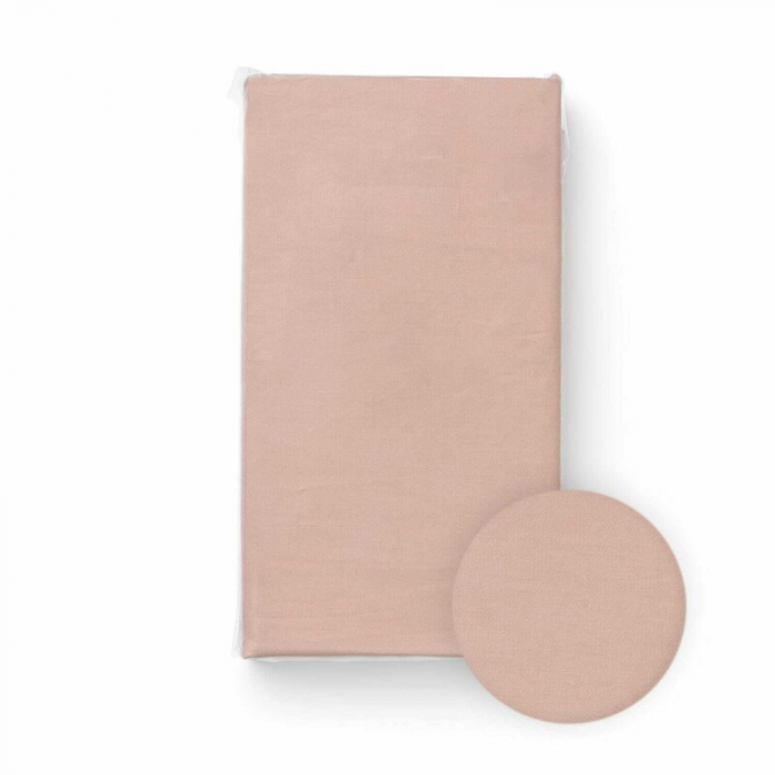 Cearceaf cu elastic, Bocioland, Pentru patut, Din 100% bumbac jersey, 120x60 cm, 0 luni+, Pink [1]