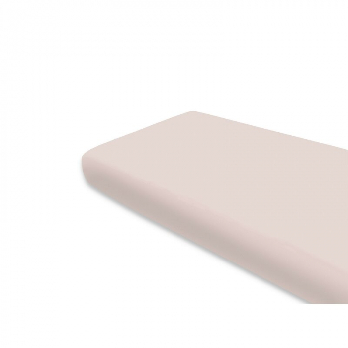 Cearceaf cu elastic, MimiNu, Jerse, Pentru pat 160x80 cm, Material certificat Oeko Tex Standard 100, Powder Pink [1]