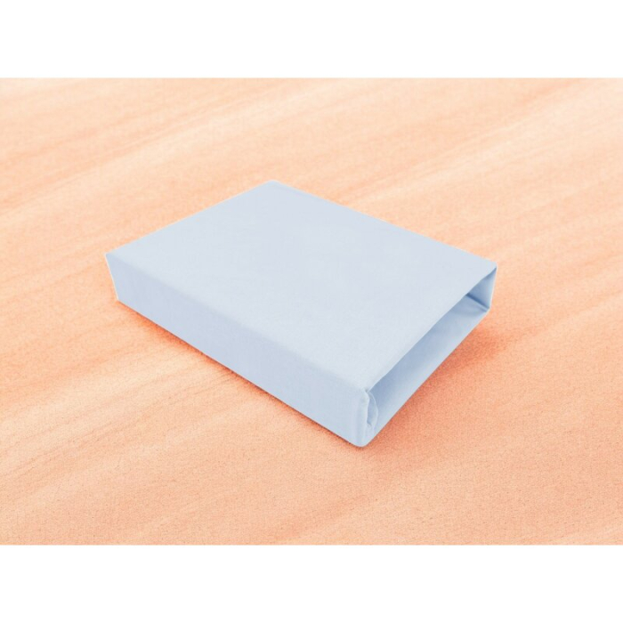 Cearceaf cu elastic, MimiNu, Pentru patut 120X60 cm, Din bumbac certificat Oeko Tex Standard 100, Colectia Royal, Blue [3]