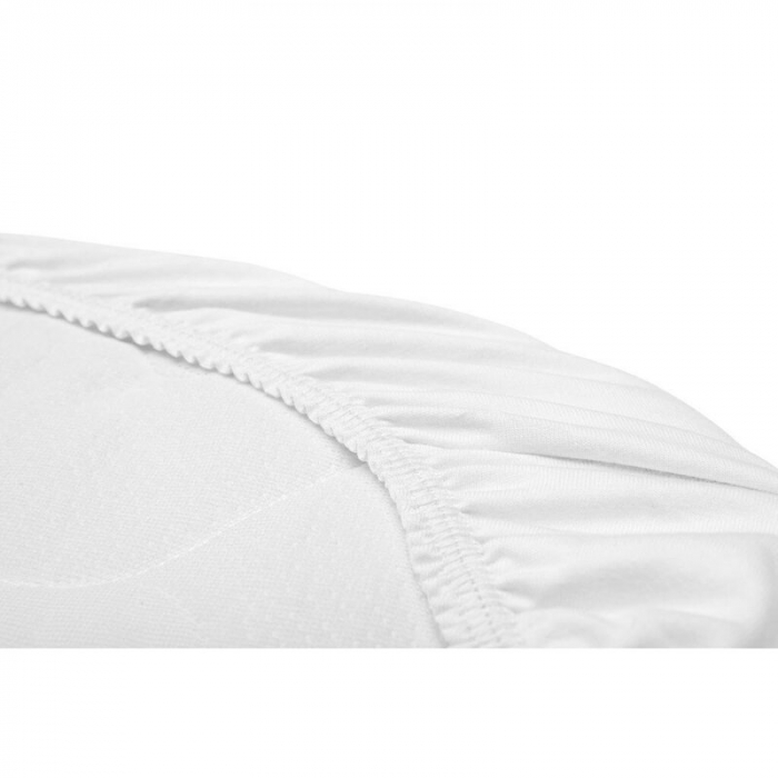 Cearceaf cu elastic, New Baby, Pentru landou, Din Bumbac, 35 x 75 cm, 0 luni+, White [3]