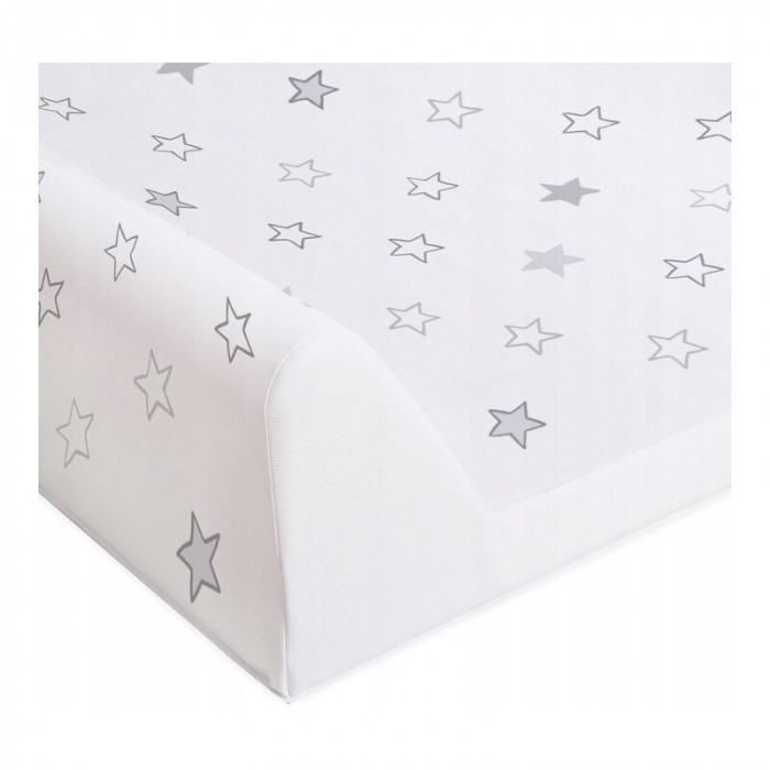 Ceba Baby - Saltea de infasat, Cu Intaritura, 70x50 cm, Happy Stars Grey [3]