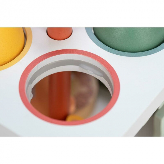Centru de activitati, Free2Play, Cu figurine, Cu ciocanel, Din lemn, Conform cu standardul european de securitate EN71/123, 15 x 15 x 12 cm, 12 luni+, Multicolor [4]