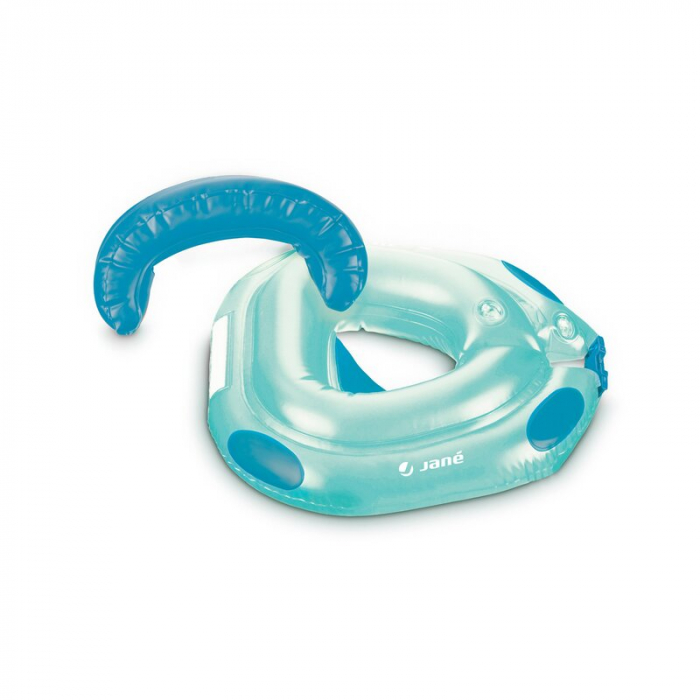 Colac ajustabil pentru bebelusi, Jane, Ideal pentru primele lectii de inot, Aquarel Blue [4]