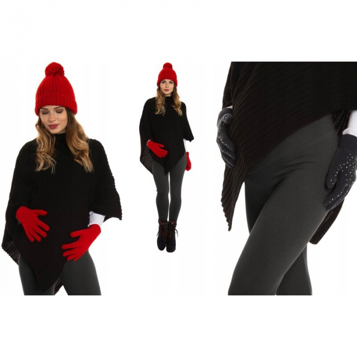 Colanti pentru gravide S , Cu talie speciala, Pentru perioada rece, Black [2]