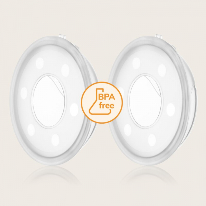 Colector de lapte, Lionelo, Milky, 2 buc, Se potriveste tuturor sutienelor, Cutie depozitare igienica inclusa, Fara bisfenol A, Capacitate 40 ml, Transparent [21]