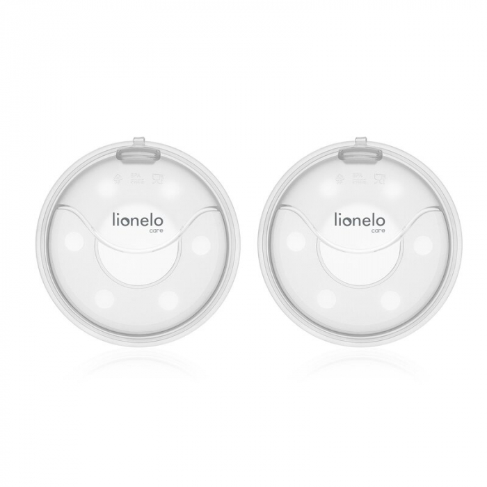 Colector de lapte, Lionelo, Milky, 2 buc, Se potriveste tuturor sutienelor, Cutie depozitare igienica inclusa, Fara bisfenol A, Capacitate 40 ml, Transparent [3]