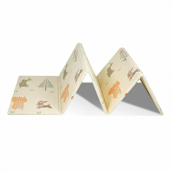 Covoras de joaca, Bocioland, Little Bear, Pliabil, Protectie impotriva loviturilor, Dimensiune mare, 200 x 150 cm, Cu Imprimeu pe ambele parti, Potrivit pentru utlizare atat in interior, cat si in ext [10]