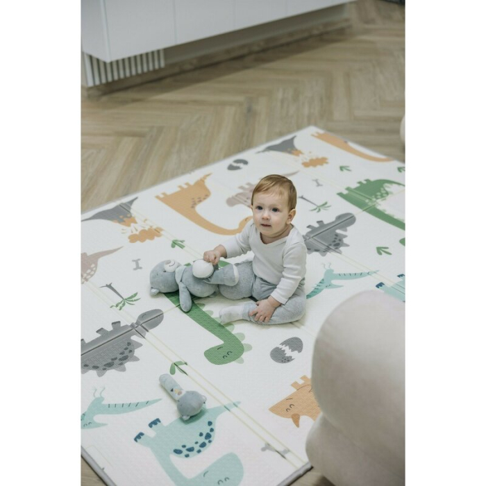 Covoras de joaca, FreeON, Magic Dino, Cu doua fete, Pliabil, Protectie impotriva loviturilor, 200 x 150 cm, Cu Imprimeu pe ambele parti, 0 luni+, Multicolor [5]
