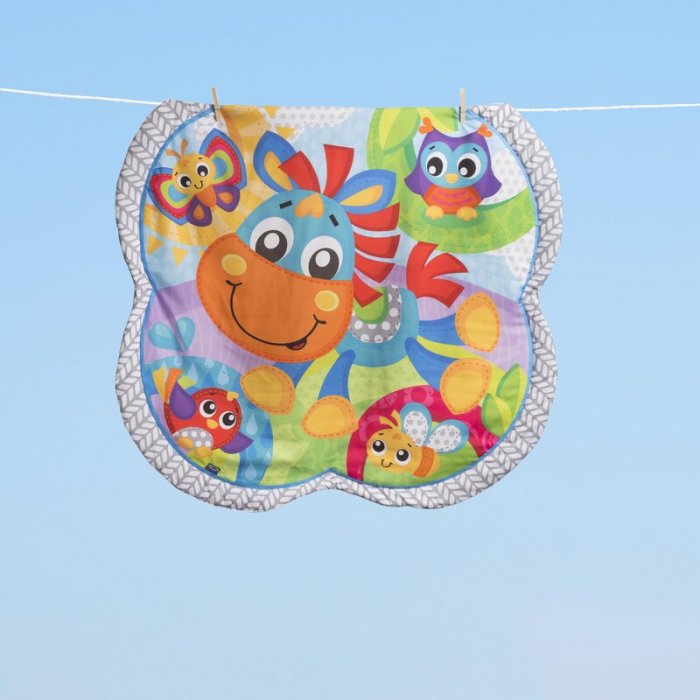 Covoras educational, Playgro, Pentru copii, Interactiv, Multifunctional, Pentru activitati fizice, Cu elemente detasabile, 0 luni+, Clip Clop Musical Activity Gym [7]