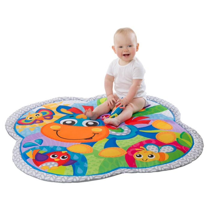 Covoras educational, Playgro, Pentru copii, Interactiv, Multifunctional, Pentru activitati fizice, Cu elemente detasabile, 0 luni+, Clip Clop Musical Activity Gym [4]