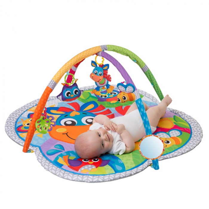 Covoras educational, Playgro, Pentru copii, Interactiv, Multifunctional, Pentru activitati fizice, Cu elemente detasabile, 0 luni+, Clip Clop Musical Activity Gym [2]