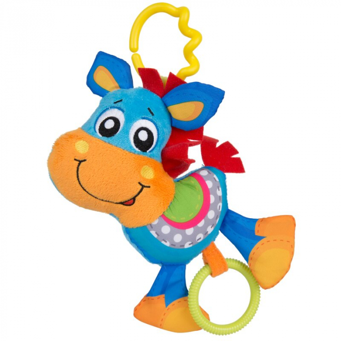 Covoras educational, Playgro, Pentru copii, Interactiv, Multifunctional, Pentru activitati fizice, Cu elemente detasabile, 0 luni+, Clip Clop Musical Activity Gym [11]