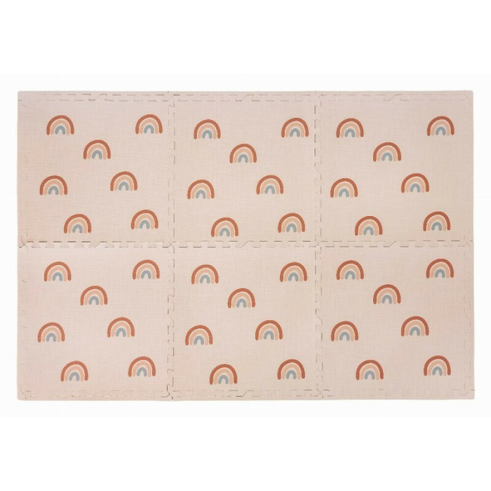 Covoras puzzle, Free2Play, Pentru copii, Din spuma, 121 x 178.5 cm, 6 bucati, 36 luni+, Rainbow [1]