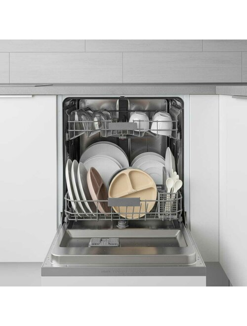 Farfurie compartimentata, Bocioland, Rotunda, Cu 3 compartimente, Fara BPA, 6-36 luni, Dark grey [9]