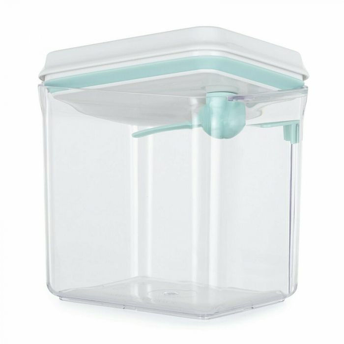 Feedo - Recipient depozitare lapte praf, 1700 ml, Capac etans, Din plastic, Fara BPA, Turcoaz [2]
