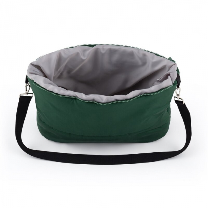Feedo - Sac de iarna, Multifunctional, Poate fi utilizat ca geanta prin desfacerea fermoarului, Atasabil la carucior, 110 cm, 0-3 ani, Verde [3]