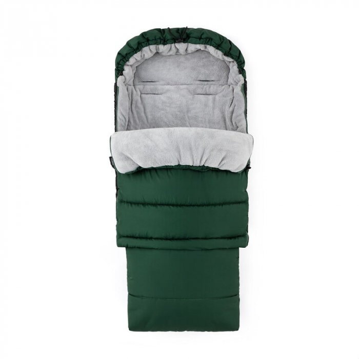 Feedo - Sac de iarna, Multifunctional, Poate fi utilizat ca geanta prin desfacerea fermoarului, Atasabil la carucior, 110 cm, 0-3 ani, Verde [5]
