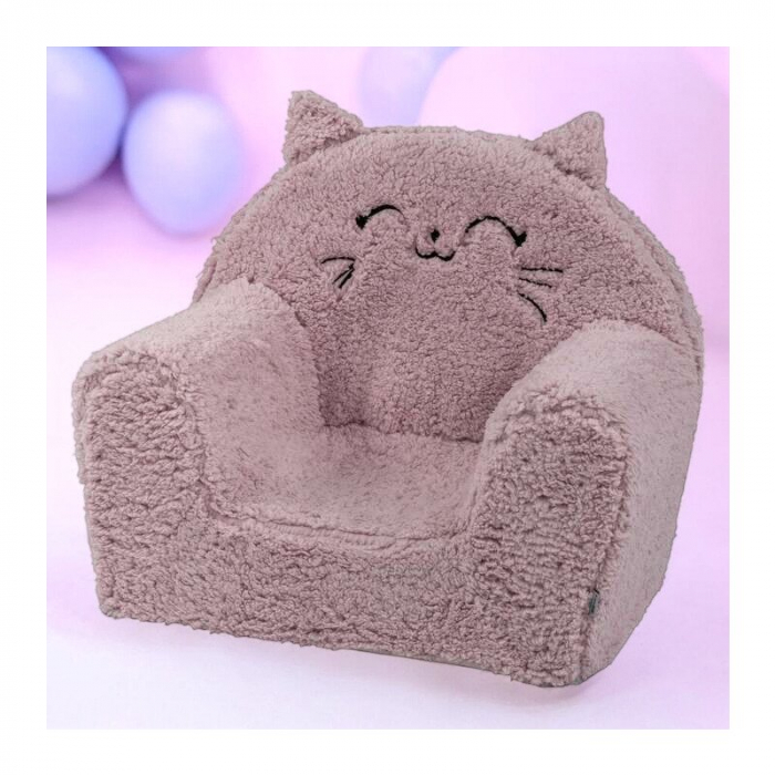 Fotoliu din burete, Bubaba, Cozy Kitty, Pentru copii, 9 luni-5 ani, Pink [3]