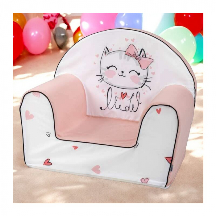 Fotoliu din burete, Bubaba, Kitty, Pentru copii, 9 luni-5 ani, Pink [3]