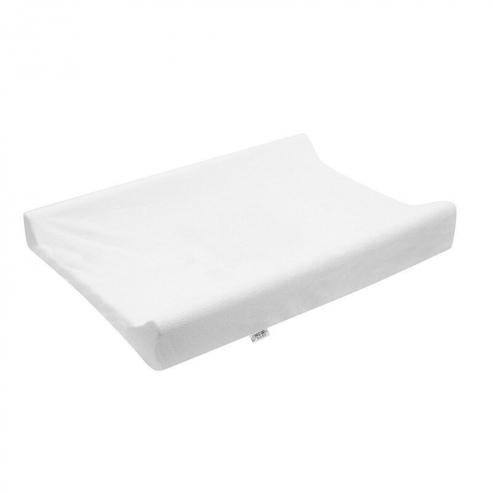 Husa, New Baby, Pentru saltea de infasat, 50x70 cm, Cu banda elastica, Bumbac terry, White [1]
