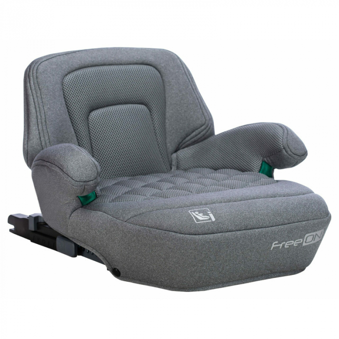 Inaltator auto, Cosmo Plus I-Size, Cu isofix, Cu spatar inaltat si cotiere, Potrivit pentru copiii intre 125 si 150 cm sau intre 25 si 36 Kg, FreeON, Conform cu standardul european de securitate ECE R [5]