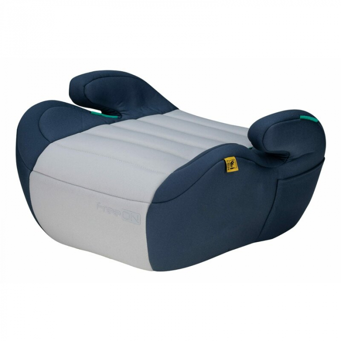 Inaltator auto, FreeON, Comfy, Pentru copii, I-size, 125-150 cm, Orientare in sensul directiei de mers, Conform cu standardul european de securitate ECE R129, Blue/Grey [2]