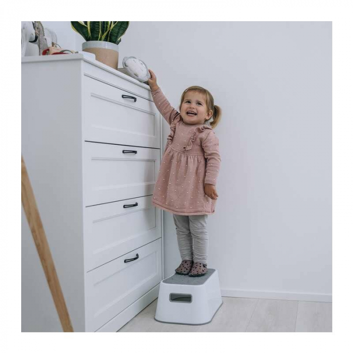 Inaltator de baie, FreeON, Antiderapant, Cu baza antialunecare, 38 x 36 x 16 cm, White/Grey [4]