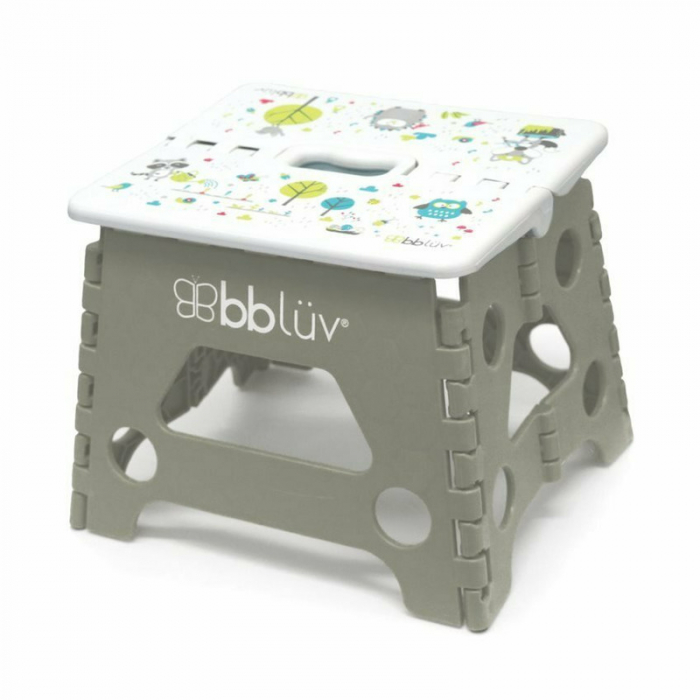 Inaltator de baie pliabil, Step, Practic si usor de transportat, Rezistent pana la 113 Kg, Bbluv, Grey [8]