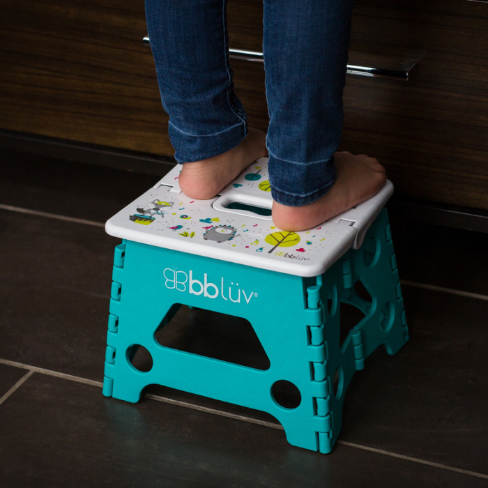 Inaltator de baie pliabil, Step, Practic si usor de transportat, Rezistent pana la 113 Kg, Bbluv, Lime [6]